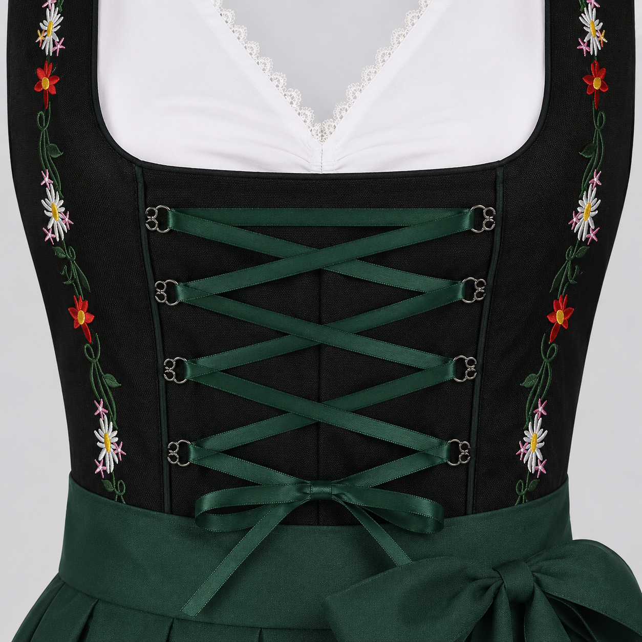 Gifts – Seasonal – Oktoberfest : Dirndl Jurk Dames Groen Klassiek Oktoberfest Stijl in