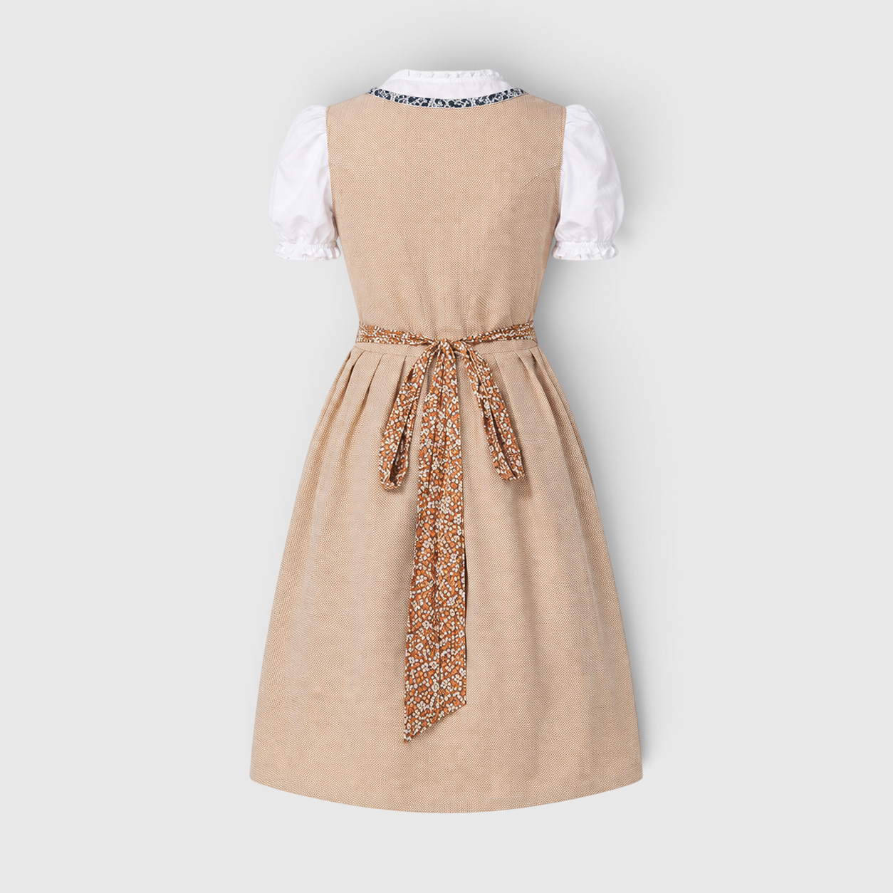 Trachtenkleid für Damen - Braun, Traditionell, mit Bluse