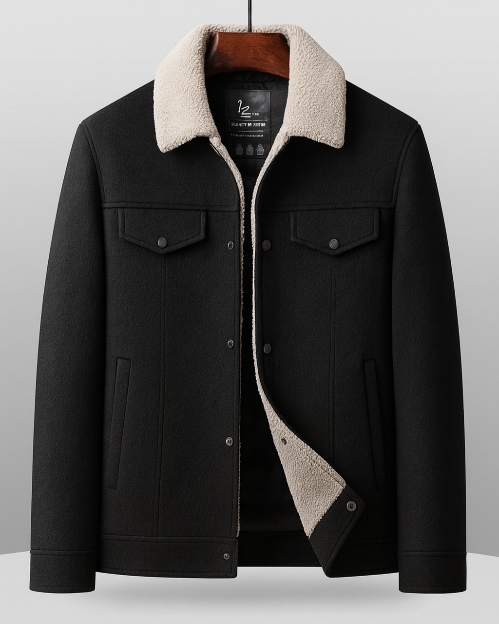 Elegante und warme Rhode Wolljacke