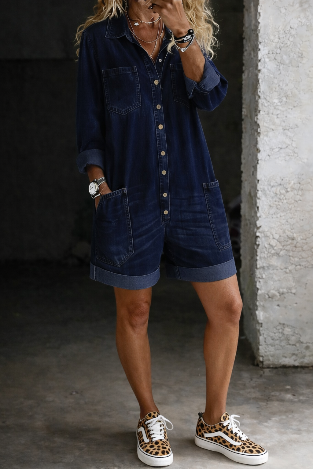 Celia | Denim-Jumpsuit-Shorts