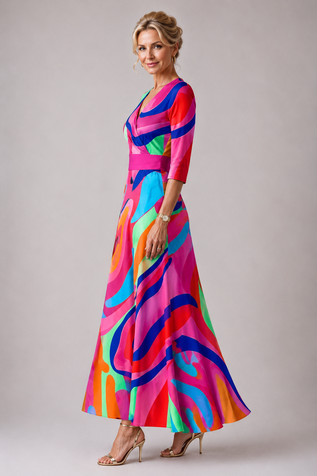 Lina & Emma™ | Bequemes Kleid für jeden Tag mit V-Ausschnitt