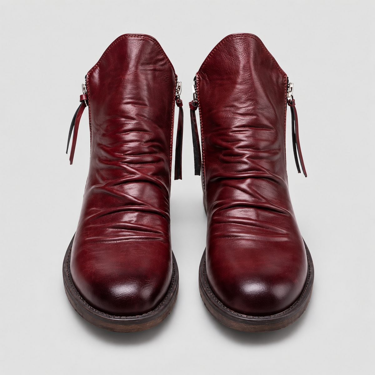 Herrenstiefel - Vielseitige Mikrofaser-Boots mit spitzer Form