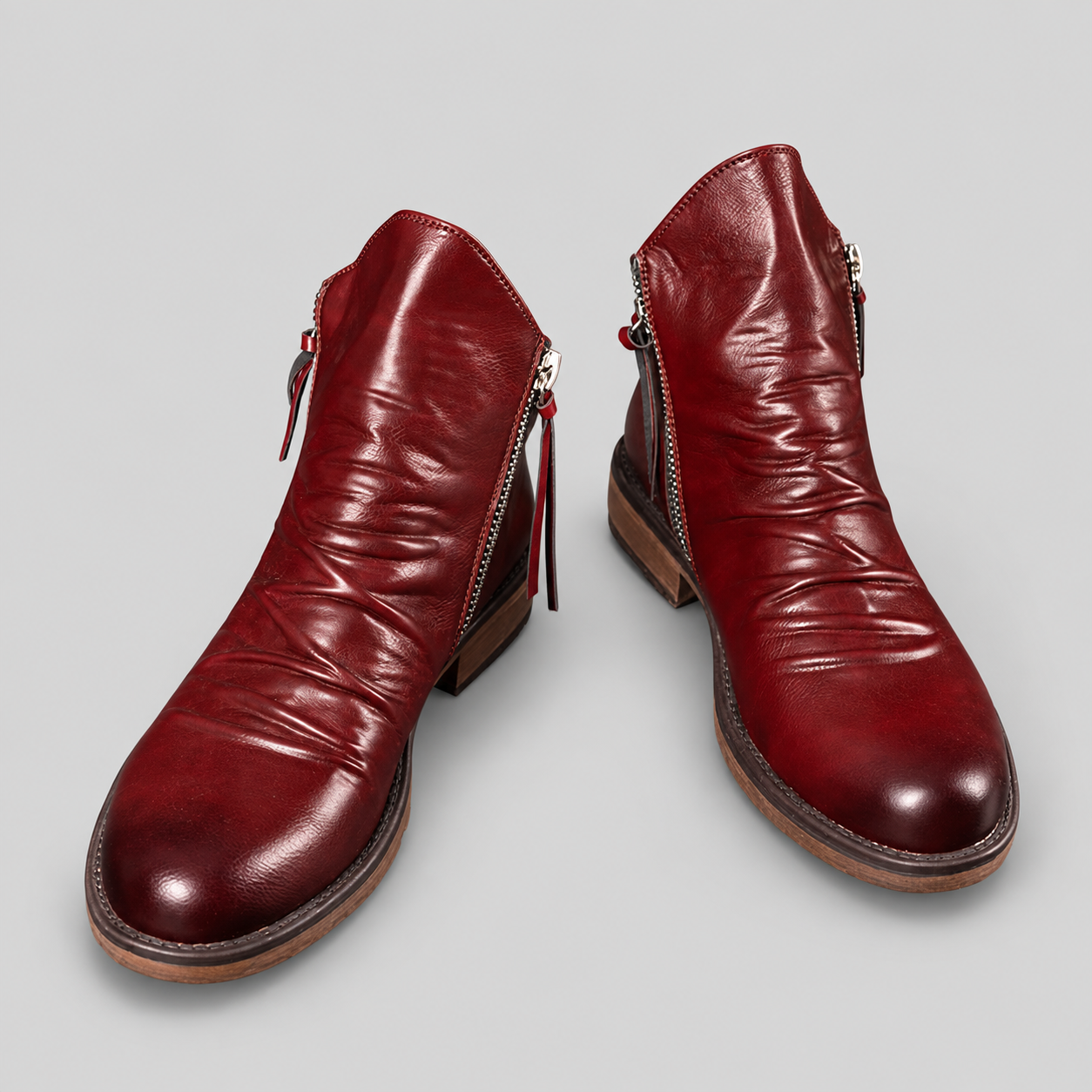 Herrenstiefel - Vielseitige Mikrofaser-Boots mit spitzer Form