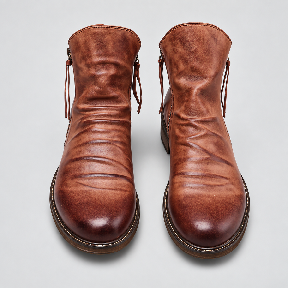 Herrenstiefel - Vielseitige Mikrofaser-Boots mit spitzer Form