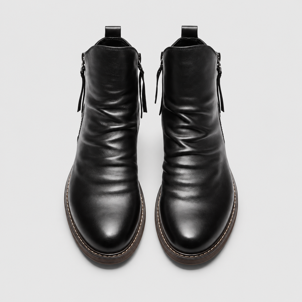 Herrenstiefel - Vielseitige Mikrofaser-Boots mit spitzer Form