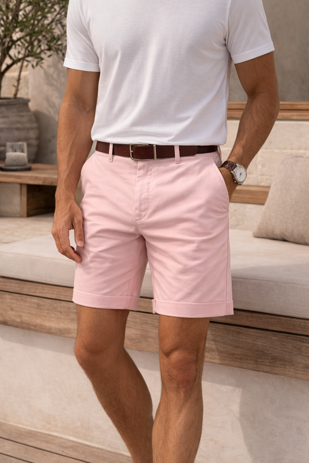 Herren Twill-Shorts - Maßgeschneidert & Elegant für den Sommer