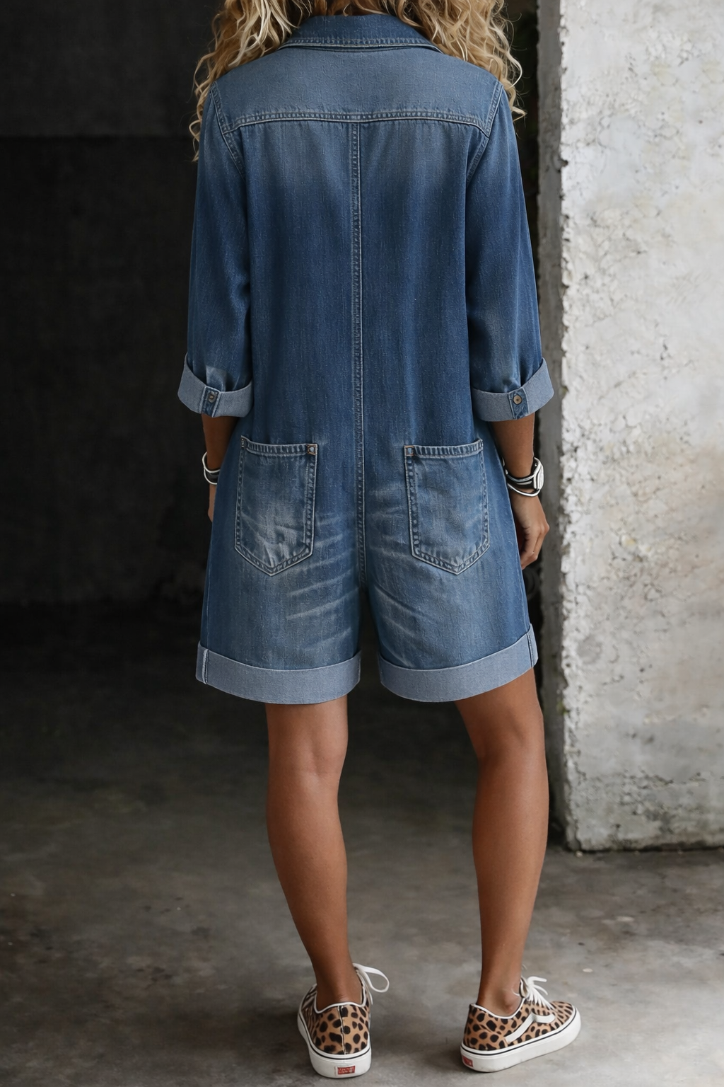 Celia | Denim-Jumpsuit-Shorts