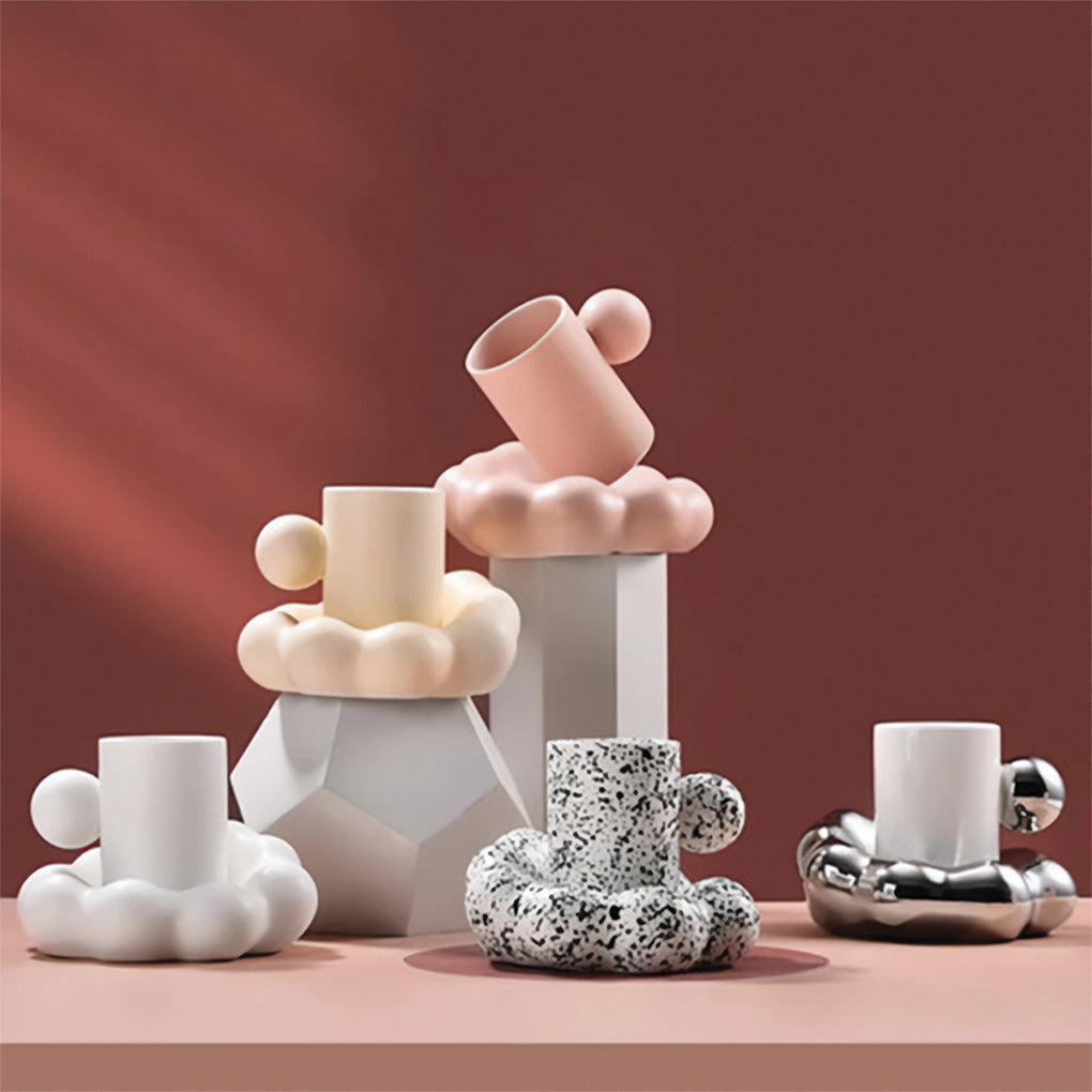 Wolken-Tassenset – Elegante Keramik für ein charmantes Kaffeeerlebnis