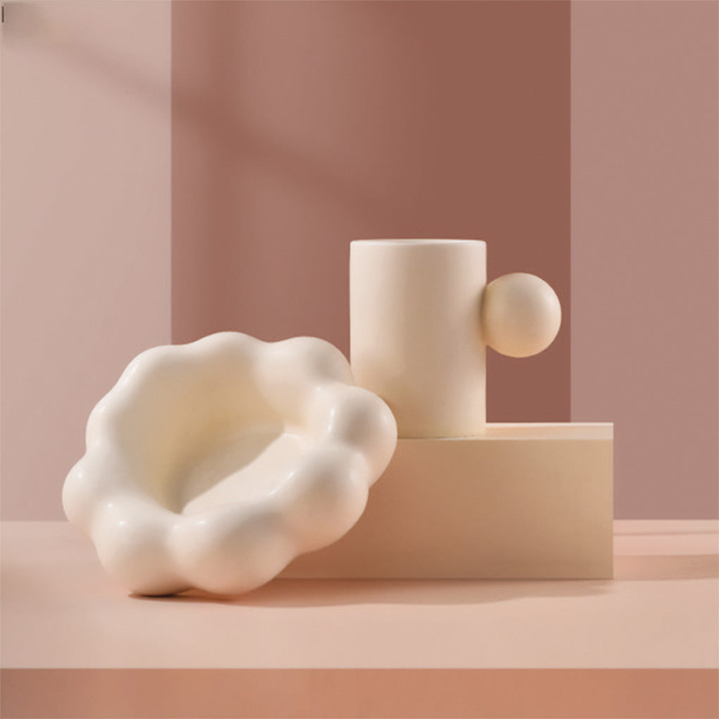 Wolken-Tassenset – Elegante Keramik für ein charmantes Kaffeeerlebnis