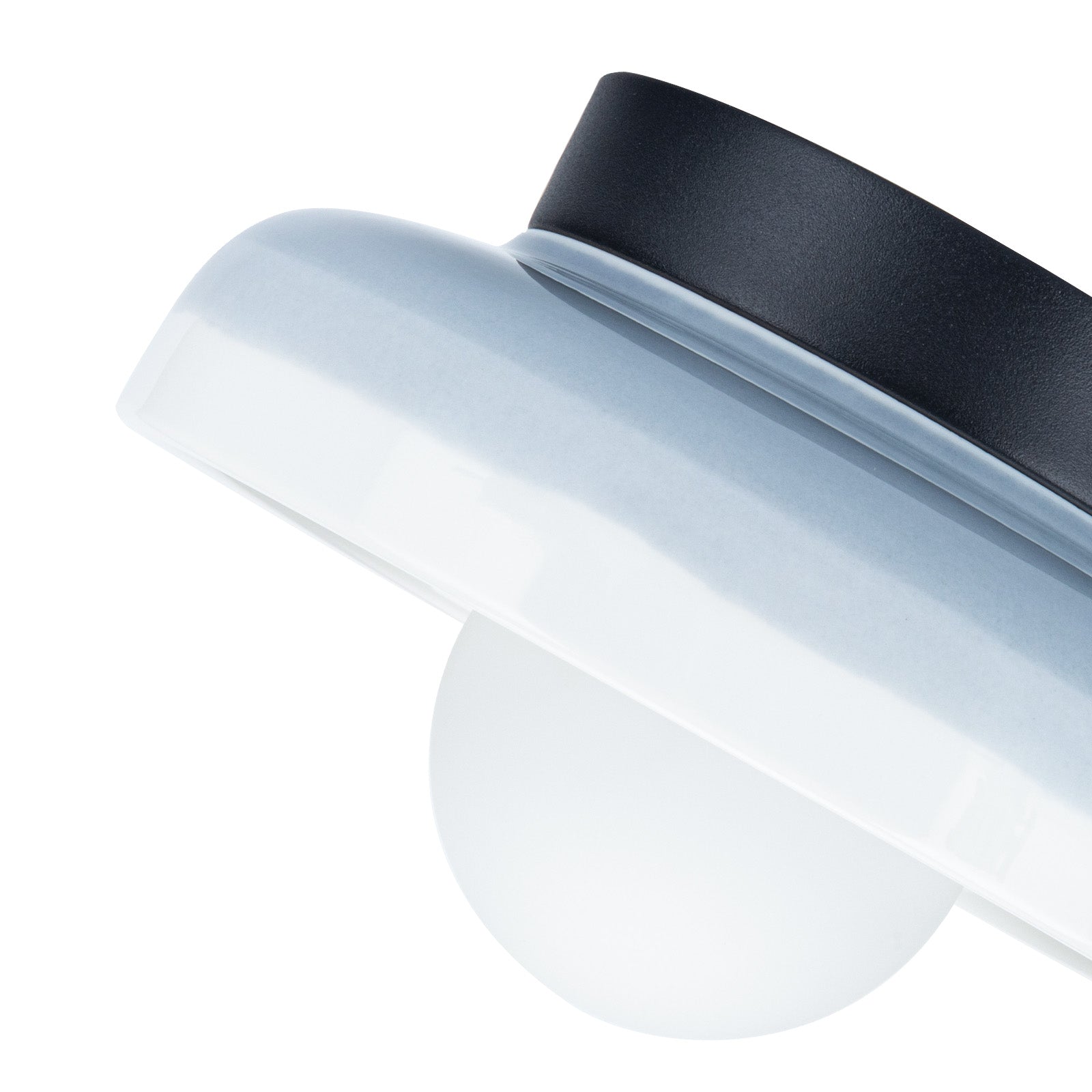CeramiBlue - Moderne Keramik-Wandlampe mit minimalistischer blauer Beleuchtung