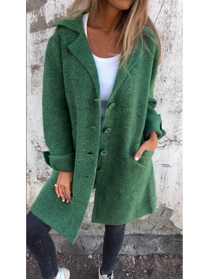 Damen Elegante Frühlingsjacke mit Taschen 2