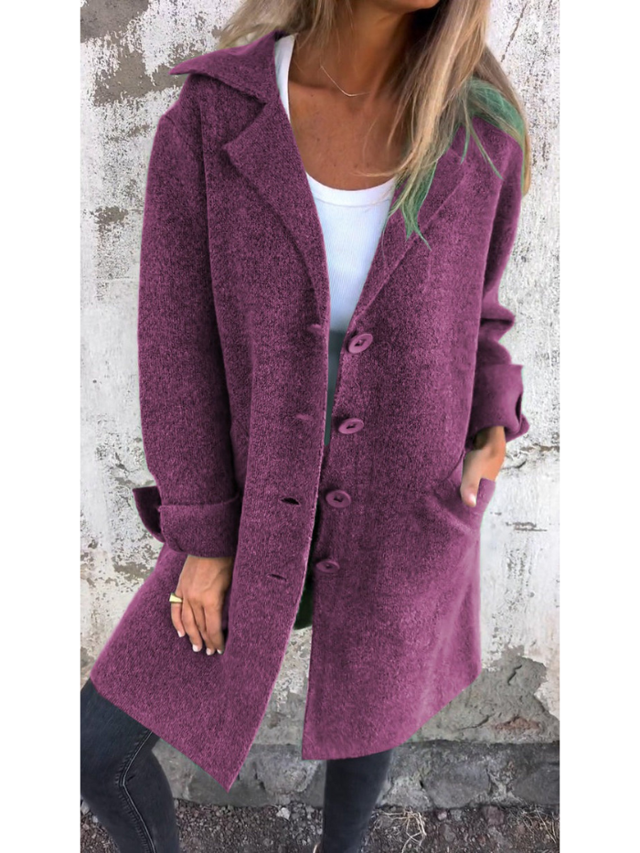 Damen Elegante Frühlingsjacke mit Taschen 4