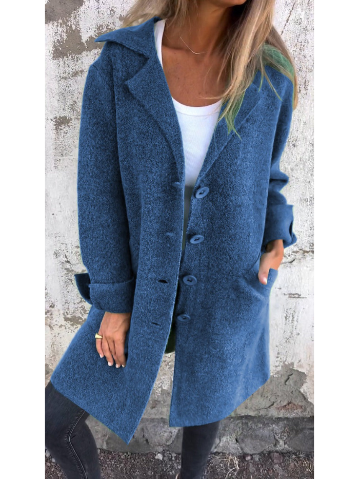 Damen Elegante Frühlingsjacke mit Taschen 6
