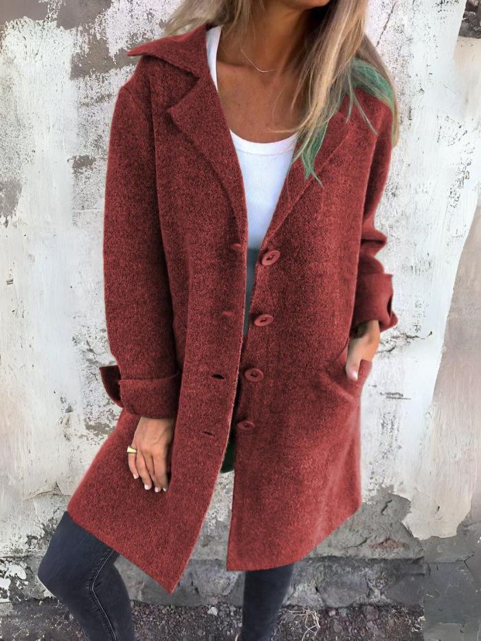 Damen Elegante Frühlingsjacke mit Taschen 7