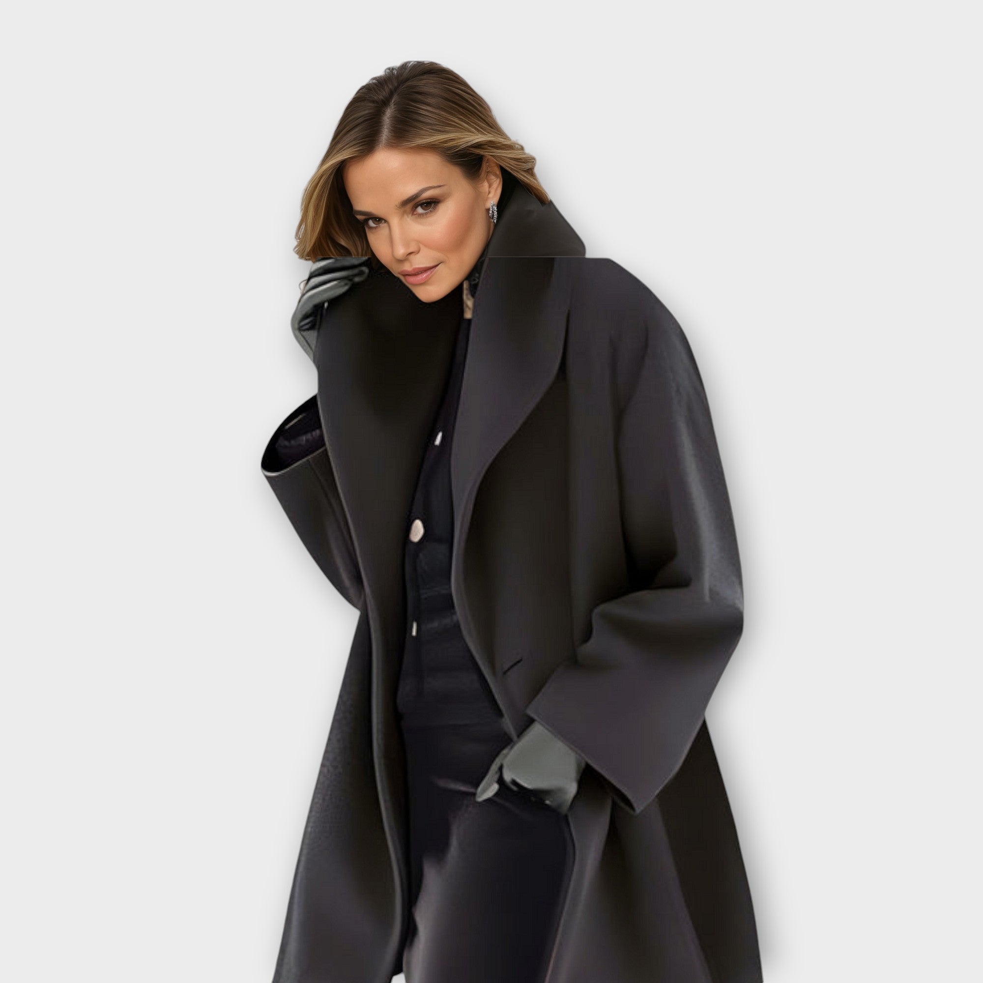 Damen Elegante Gabardine für Winter