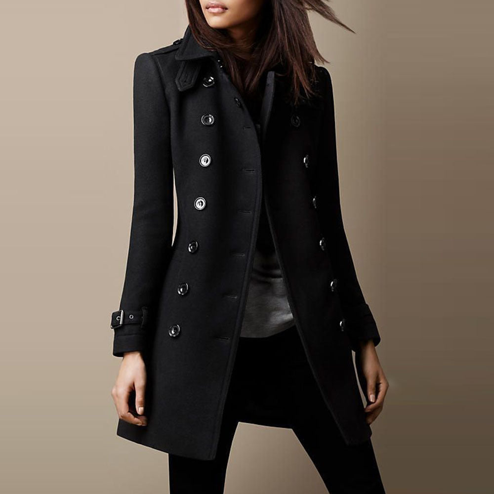 Damen Elegante Modejacke aus Hochwertiger Wolle