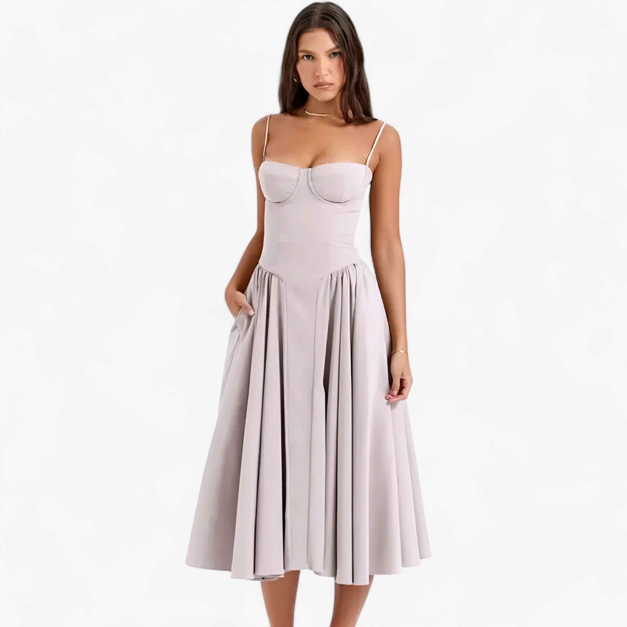 Damen Elegantes Midikleid für Hochzeitsgast 10