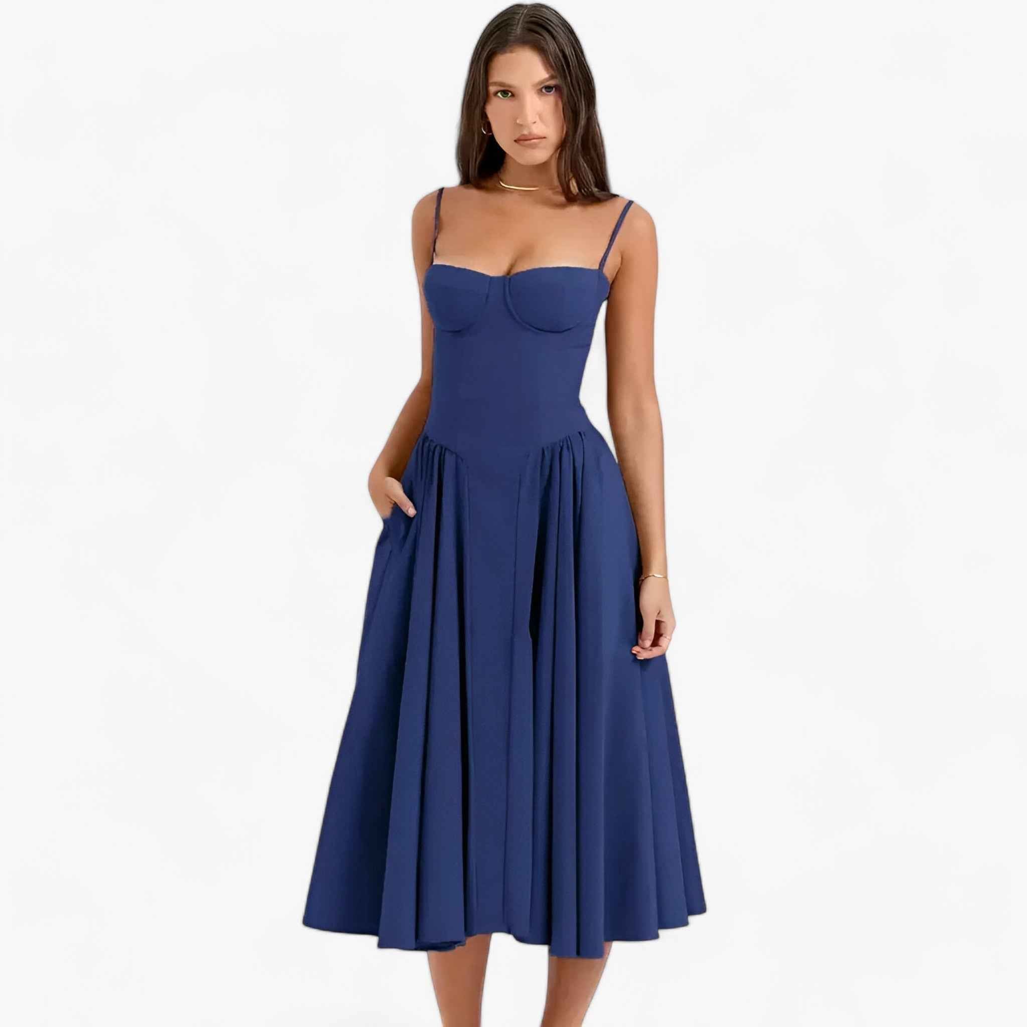 Damen Elegantes Midikleid für Hochzeitsgast 2