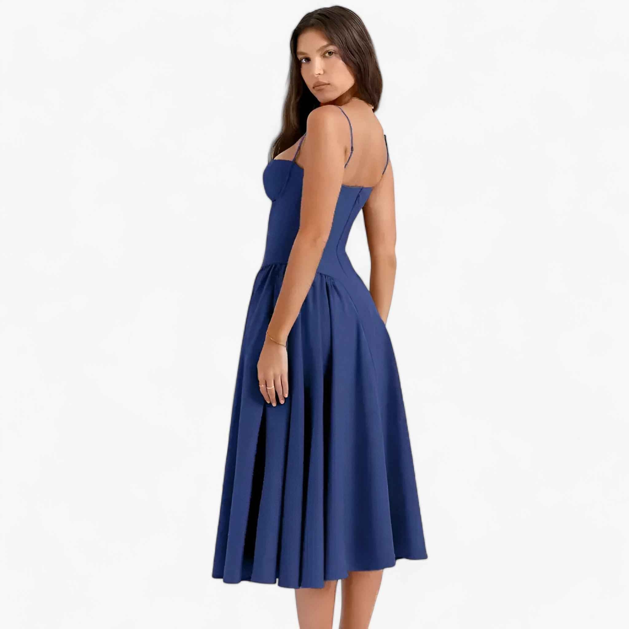 Damen Elegantes Midikleid für Hochzeitsgast 3