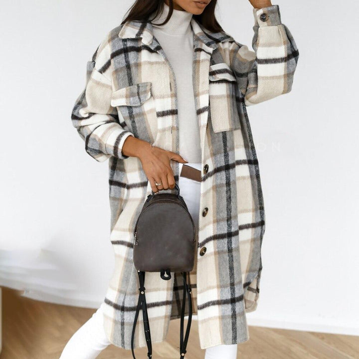 Damen Karierte Jacke für jeden Anlass 4