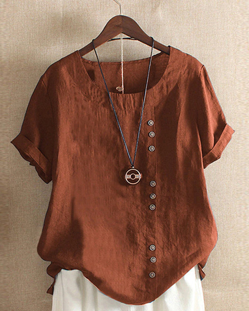 Damen Kurzarm-Bluse 4