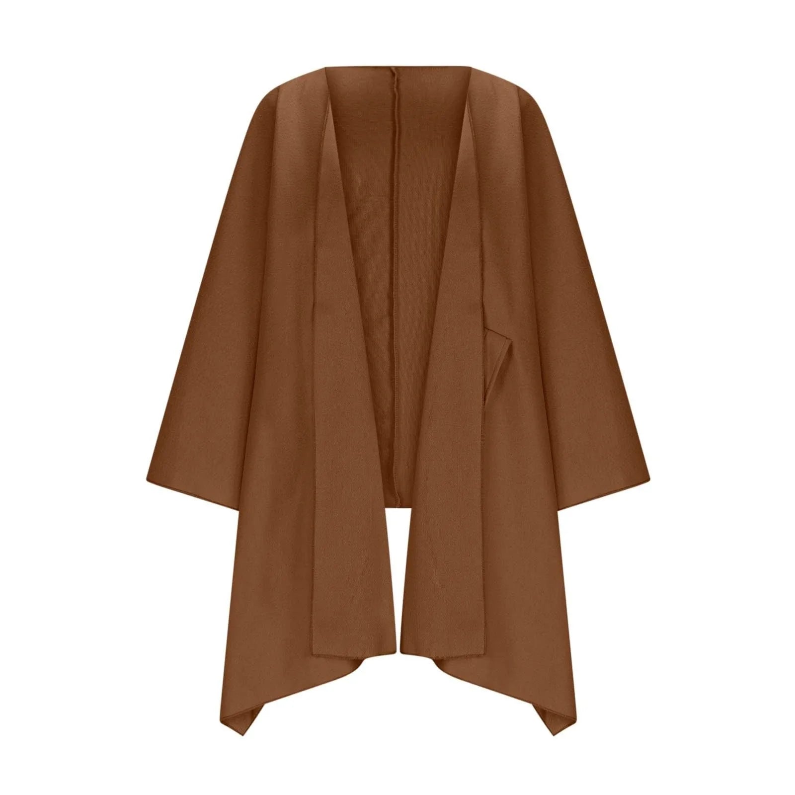 Damen Lange Strickjacke mit Batwing-Ärmeln 2