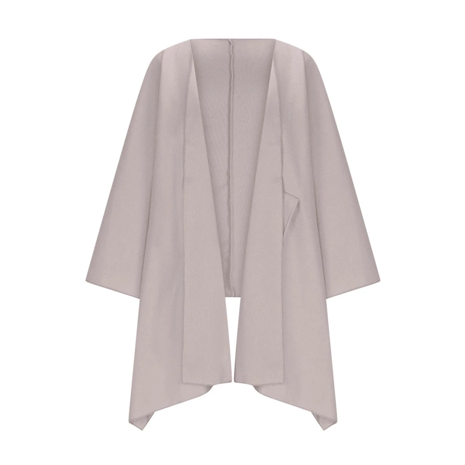 Damen Lange Strickjacke mit Batwing-Ärmeln 4