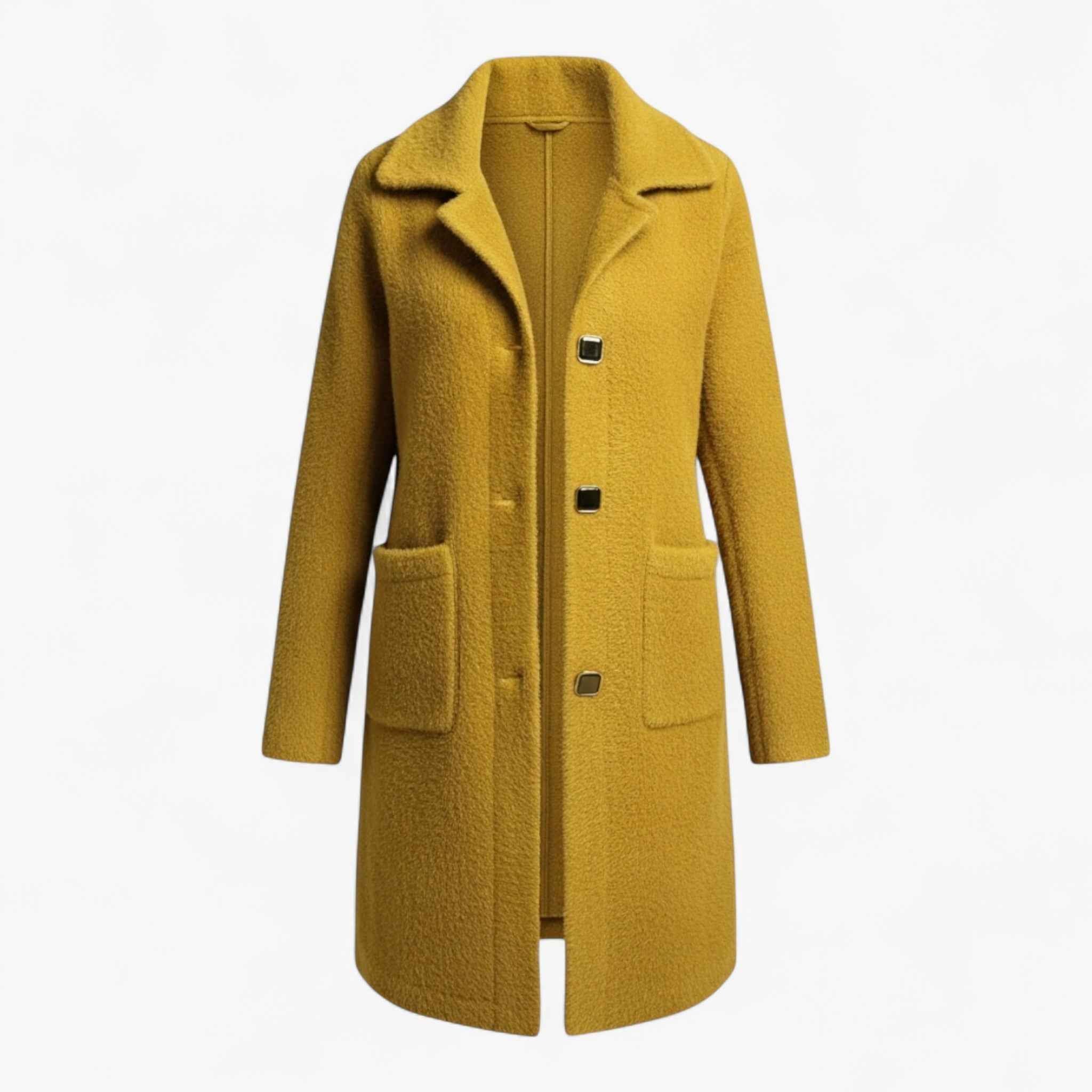 Liliosa | Damen Langer Wintermantel aus Wollmischung