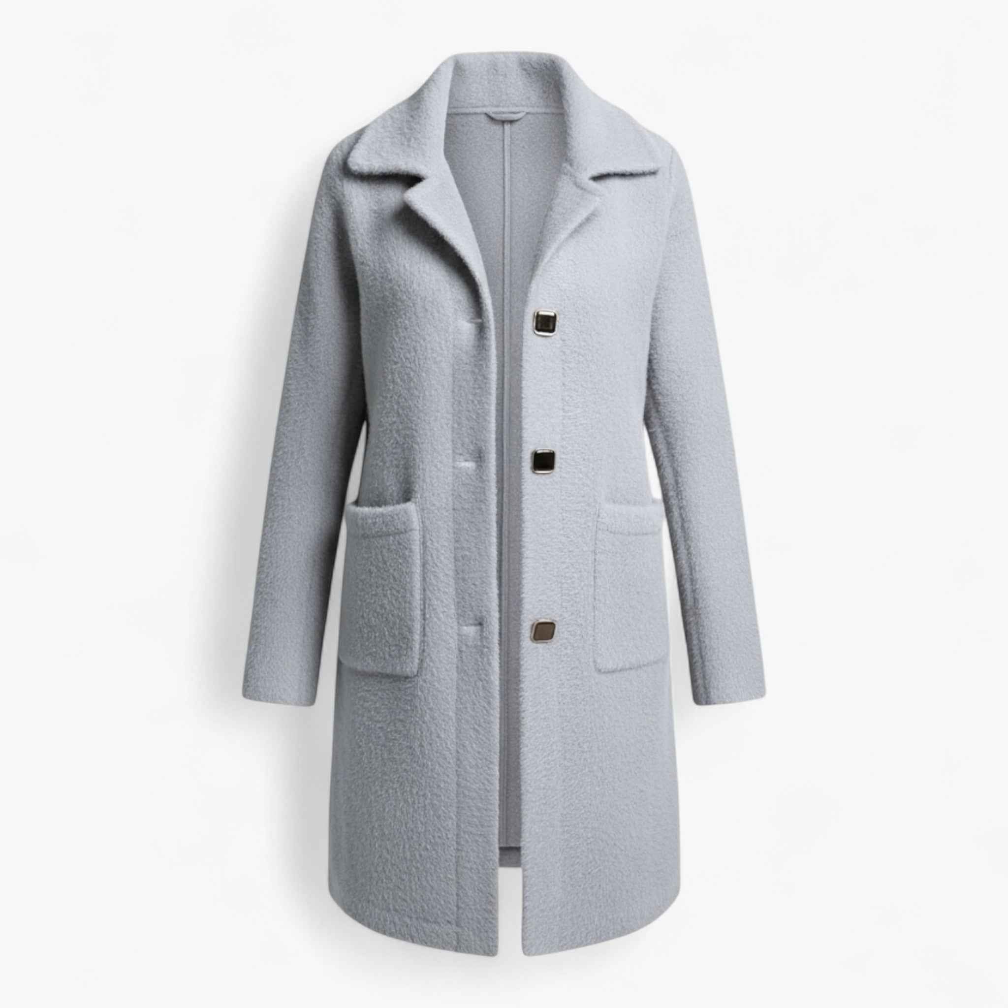 Liliosa | Damen Langer Wintermantel aus Wollmischung