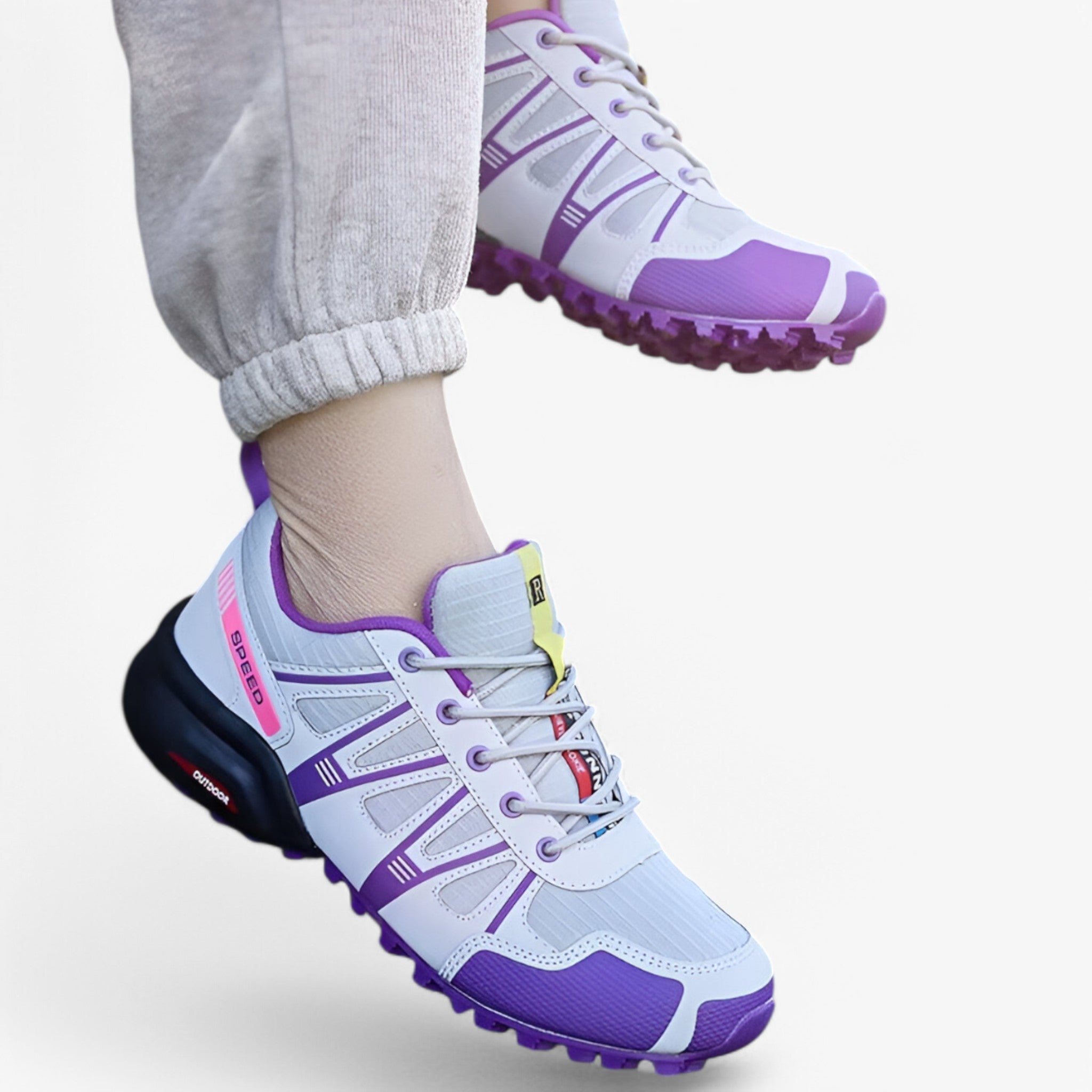Damen Leichte Wanderschuhe mit Antirutschsohle 2