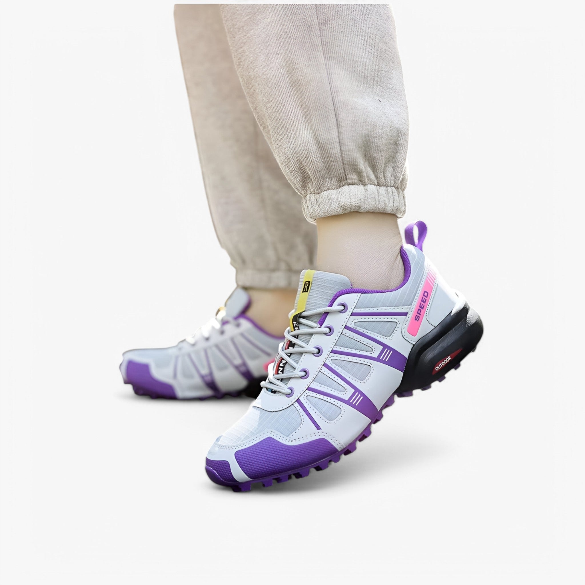 Damen Leichte Wanderschuhe mit Antirutschsohle 4