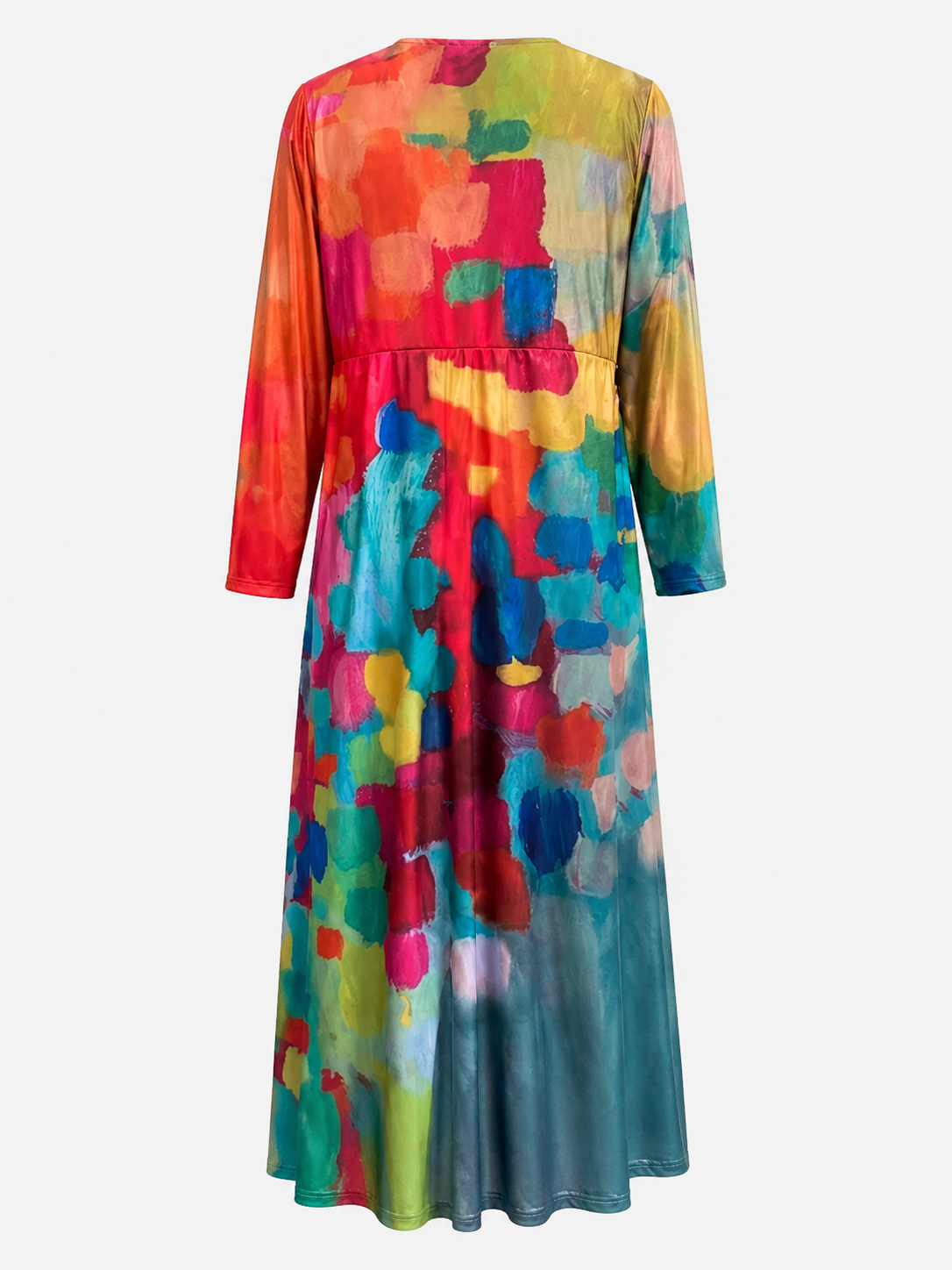 Vacker Nora - Barevné kimono s elegantním výstřihem do V pro styl a pohodlí