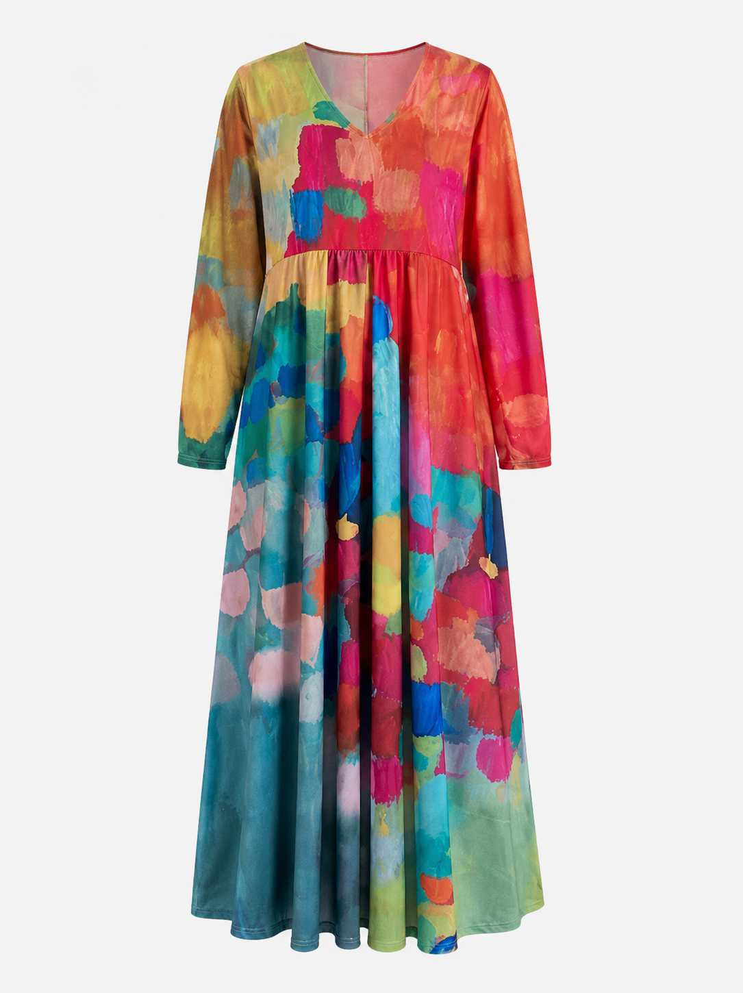 Vacker Nora - Barevné kimono s elegantním výstřihem do V pro styl a pohodlí