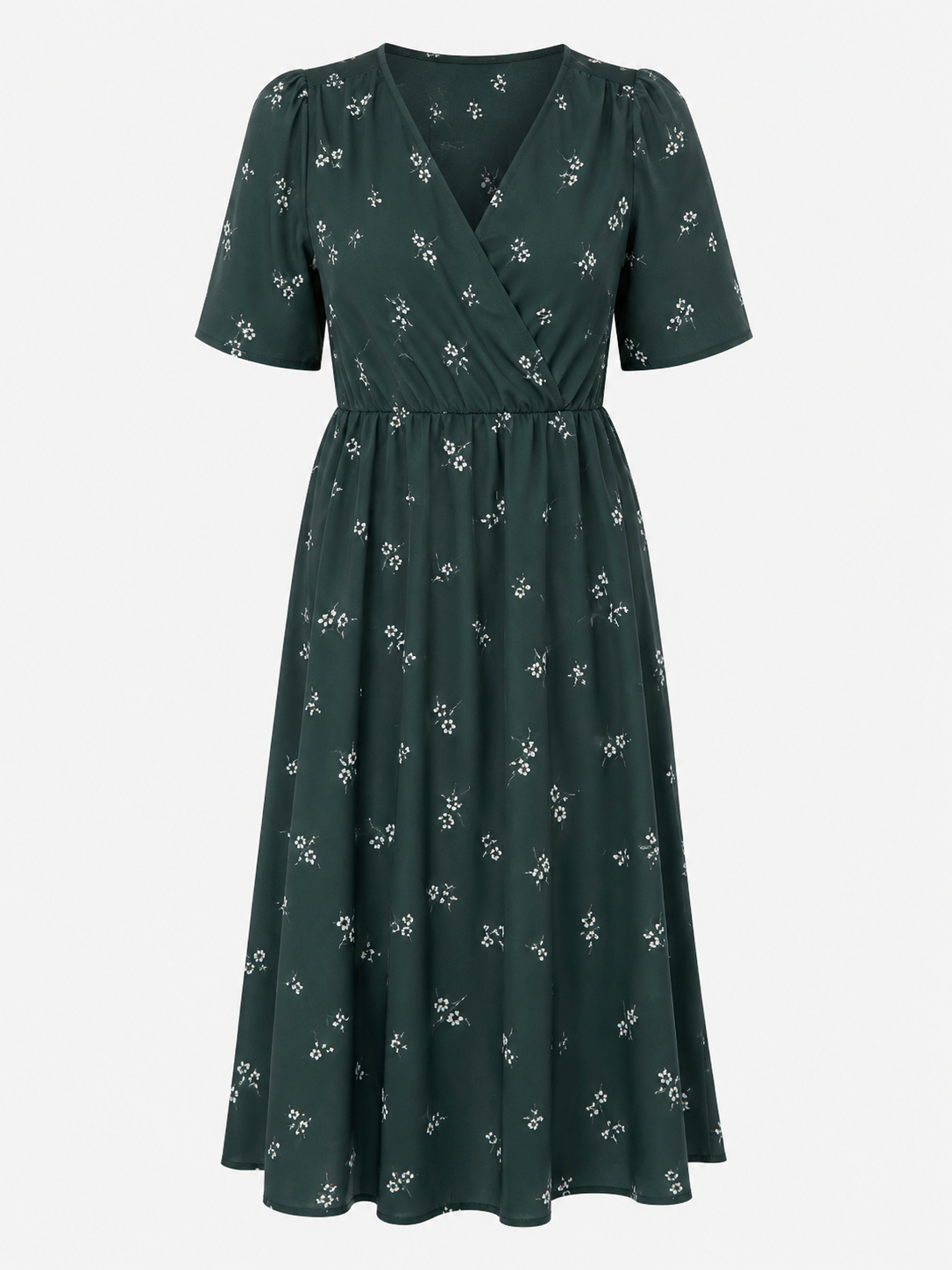 Abito casual con scollo a V da donna