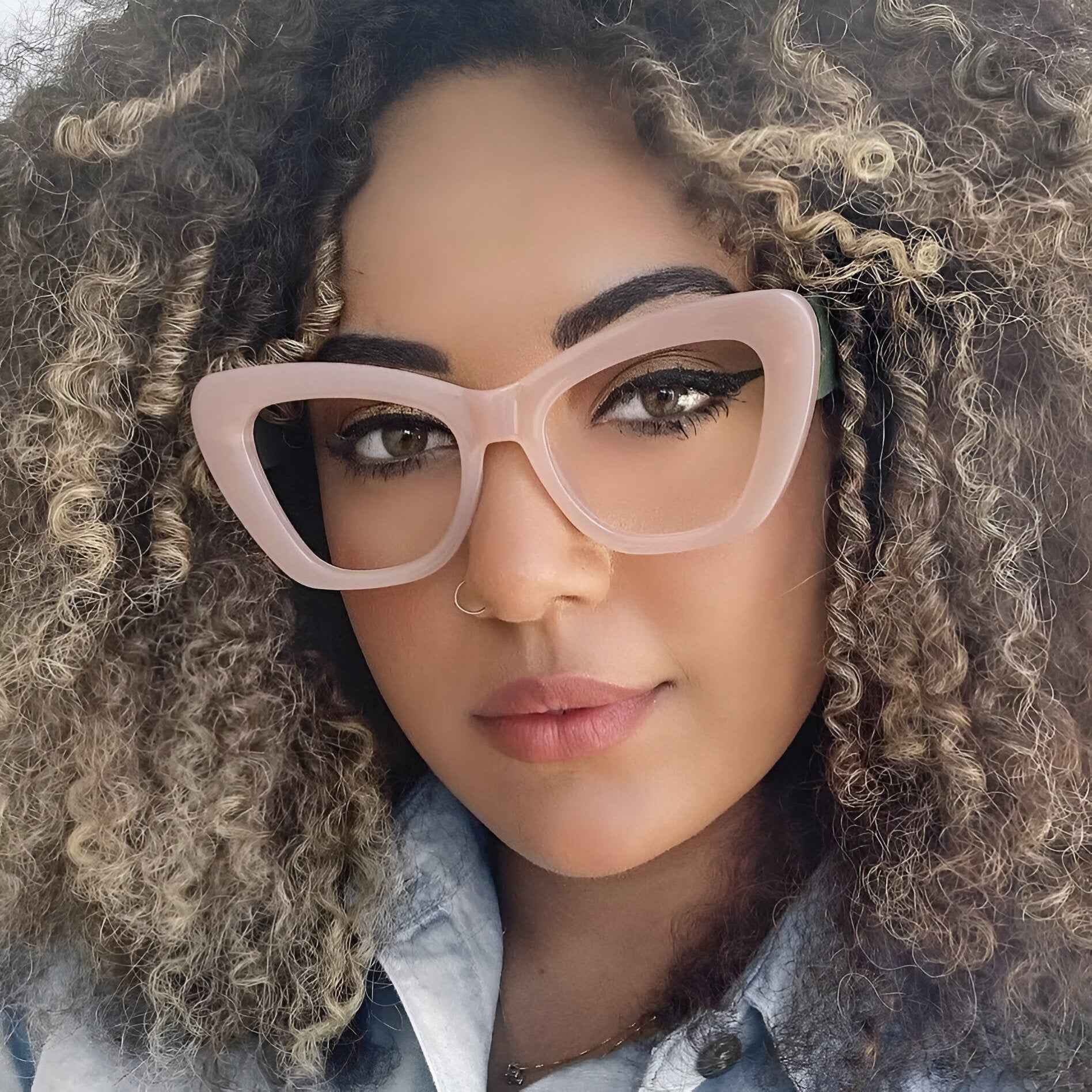 Melanie | Damen Oversize Katzenaugen Sonnenbrille mit UV400 Schutz