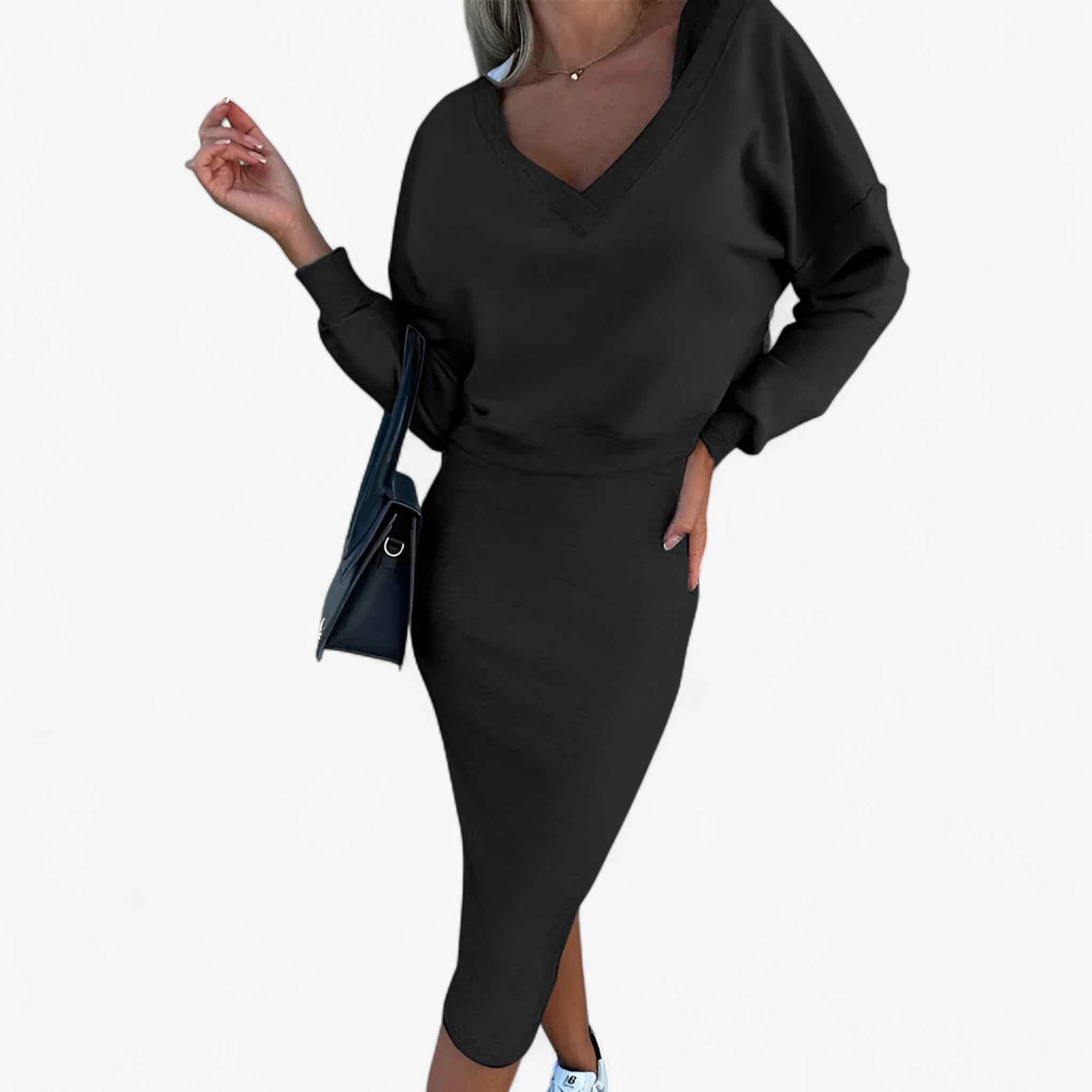 Lea | Damen Set aus Pullover und Kleid