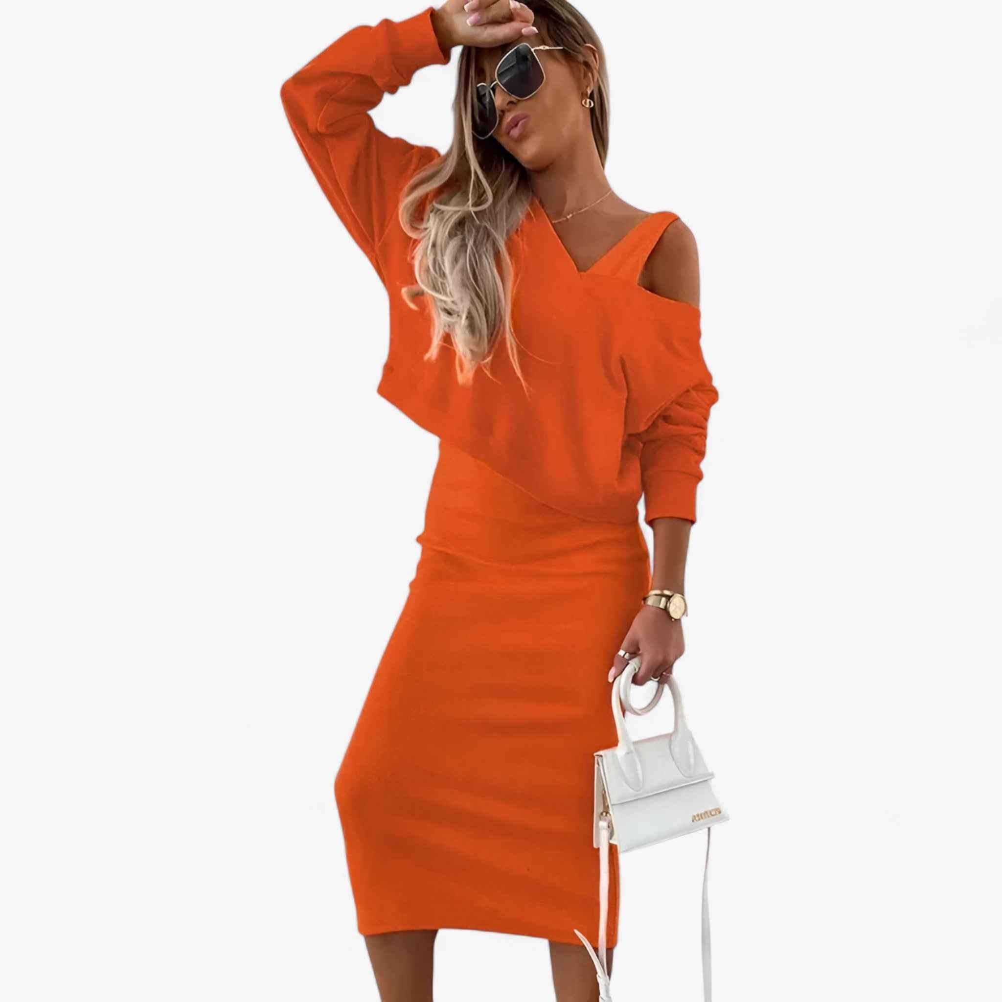 Lea | Damen Set aus Pullover und Kleid