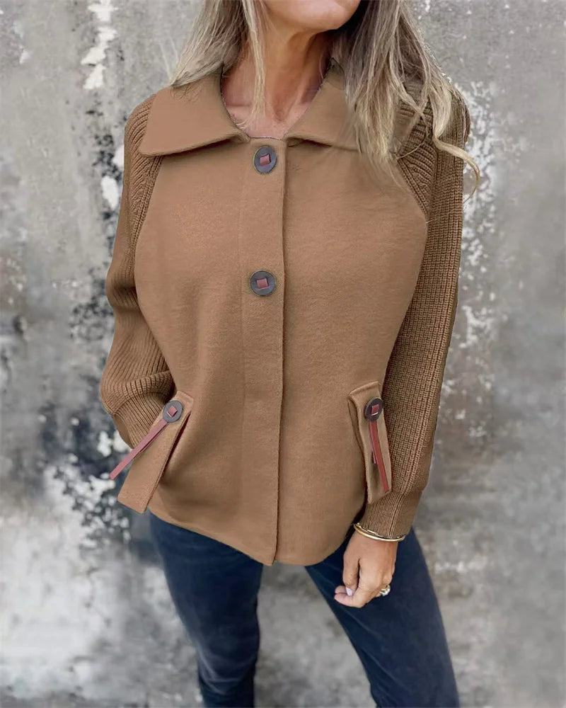 Damen Stehkragen Jacke für Herbst und Winter 3