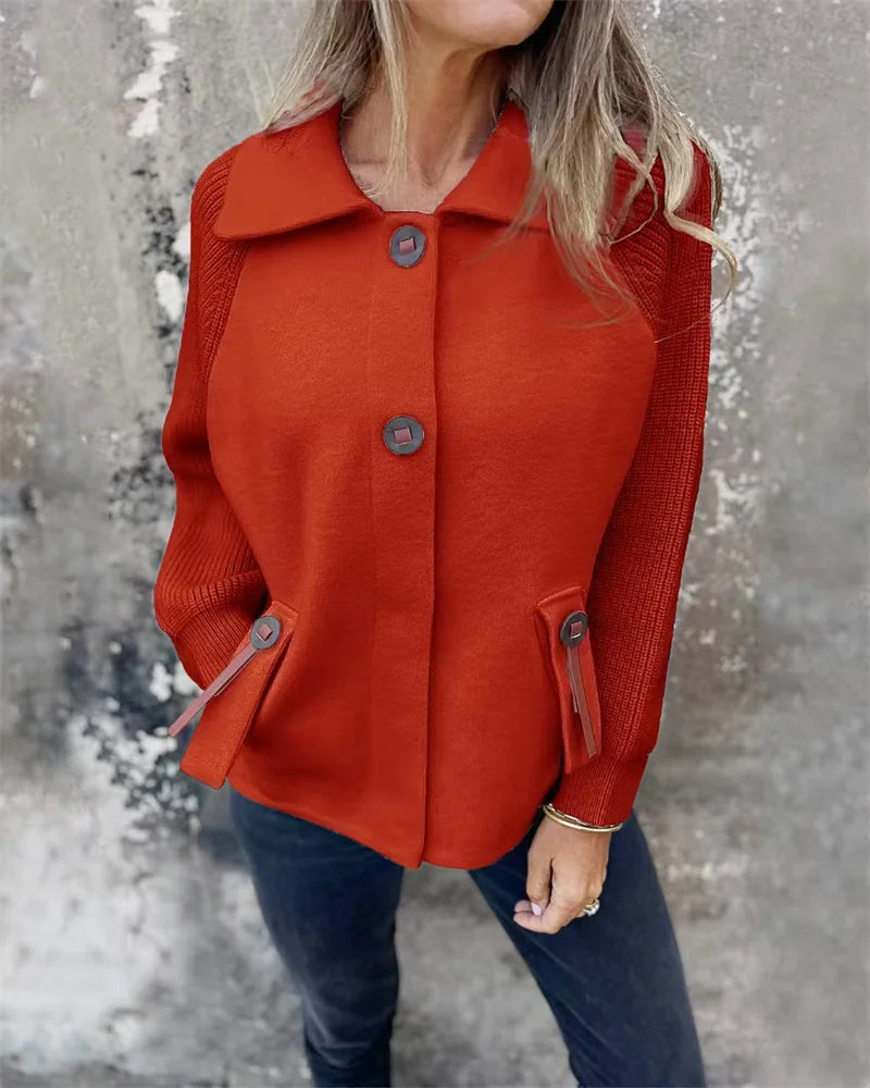 Damen Stehkragen Jacke für Herbst und Winter 7