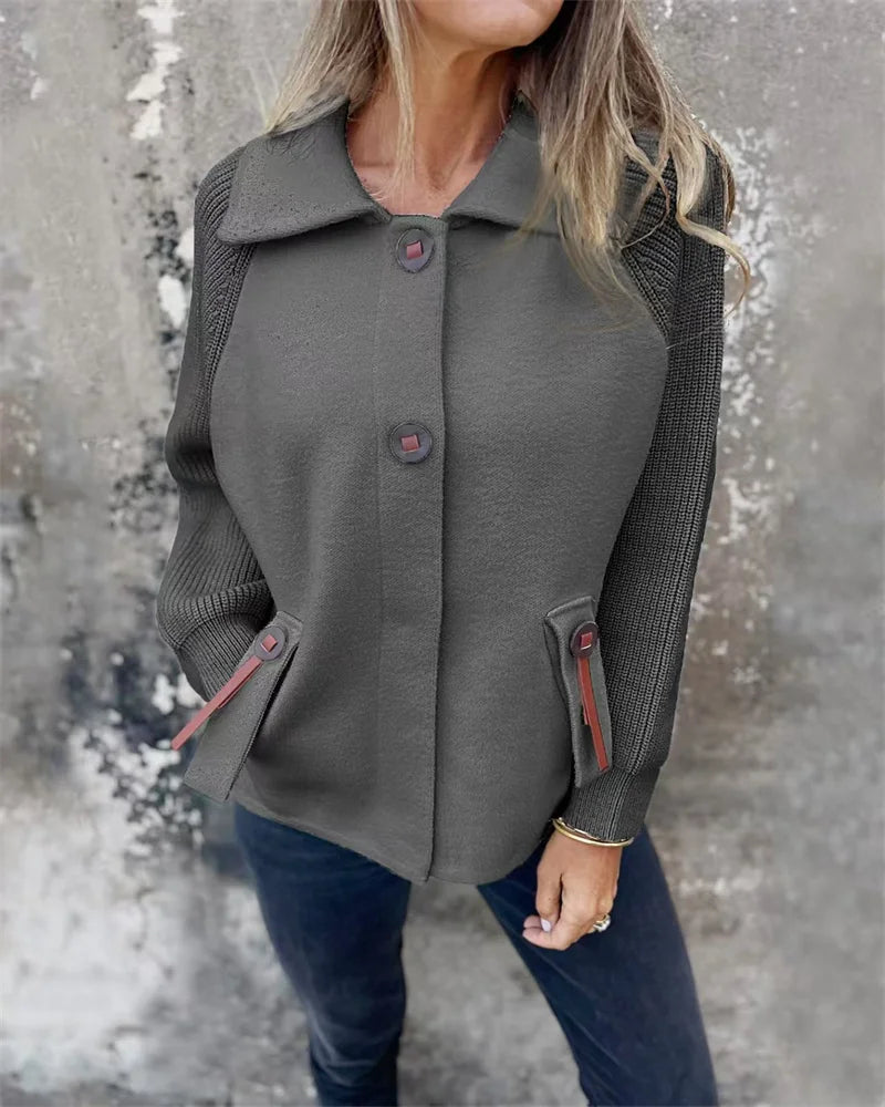 Damen Stehkragen Jacke für Herbst und Winter 8