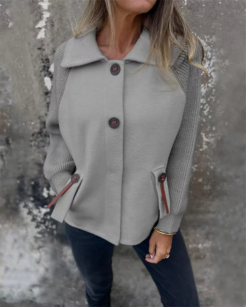 Damen Stehkragen Jacke für Herbst und Winter 9