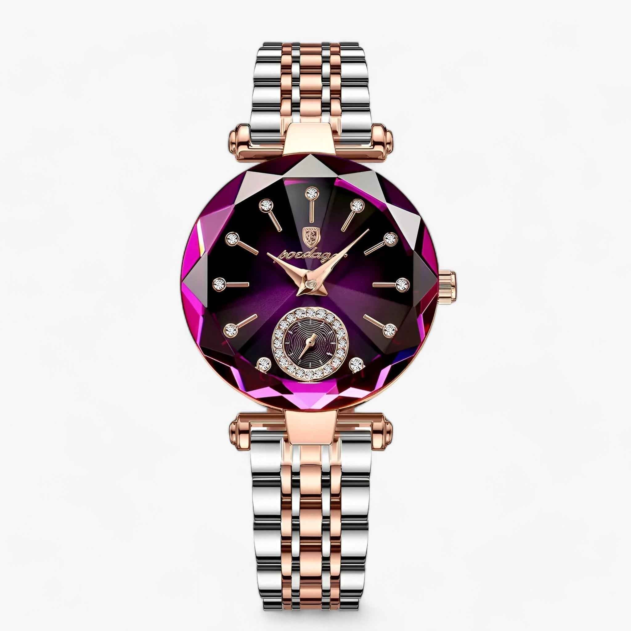 ANNELIESE | Damen Uhr mit Diamanten und Edelstahlarmband