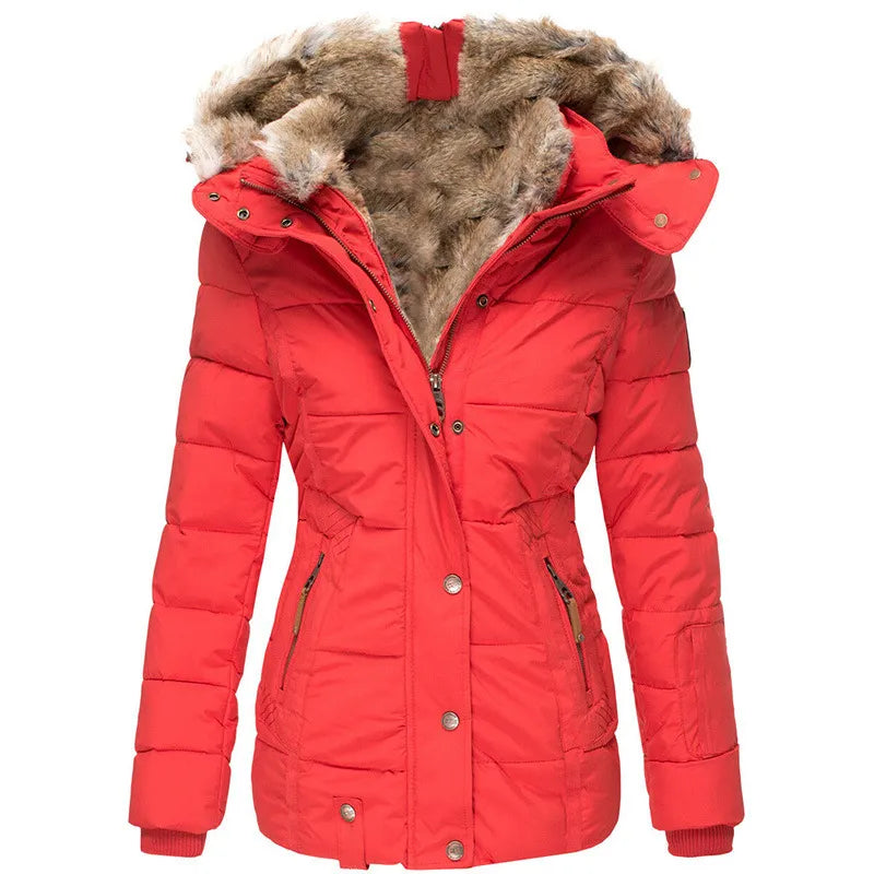 Damen Winter Mantel mit Warmem Futter