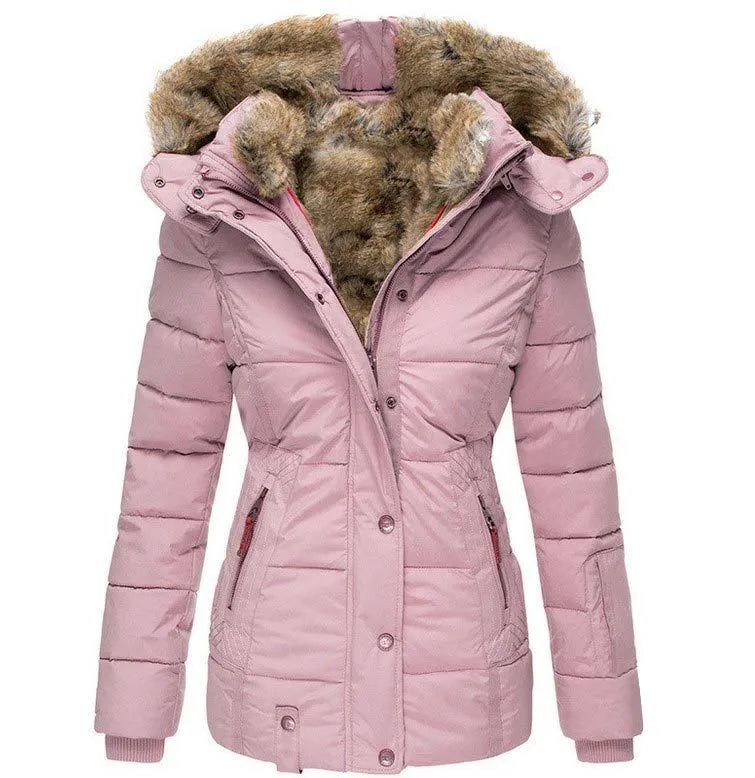 Damen Winter Mantel mit Warmem Futter