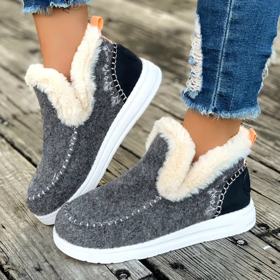 Dames Pantoffels met Fleecevoering en Stevige Zool voor Binnen en Buiten 2