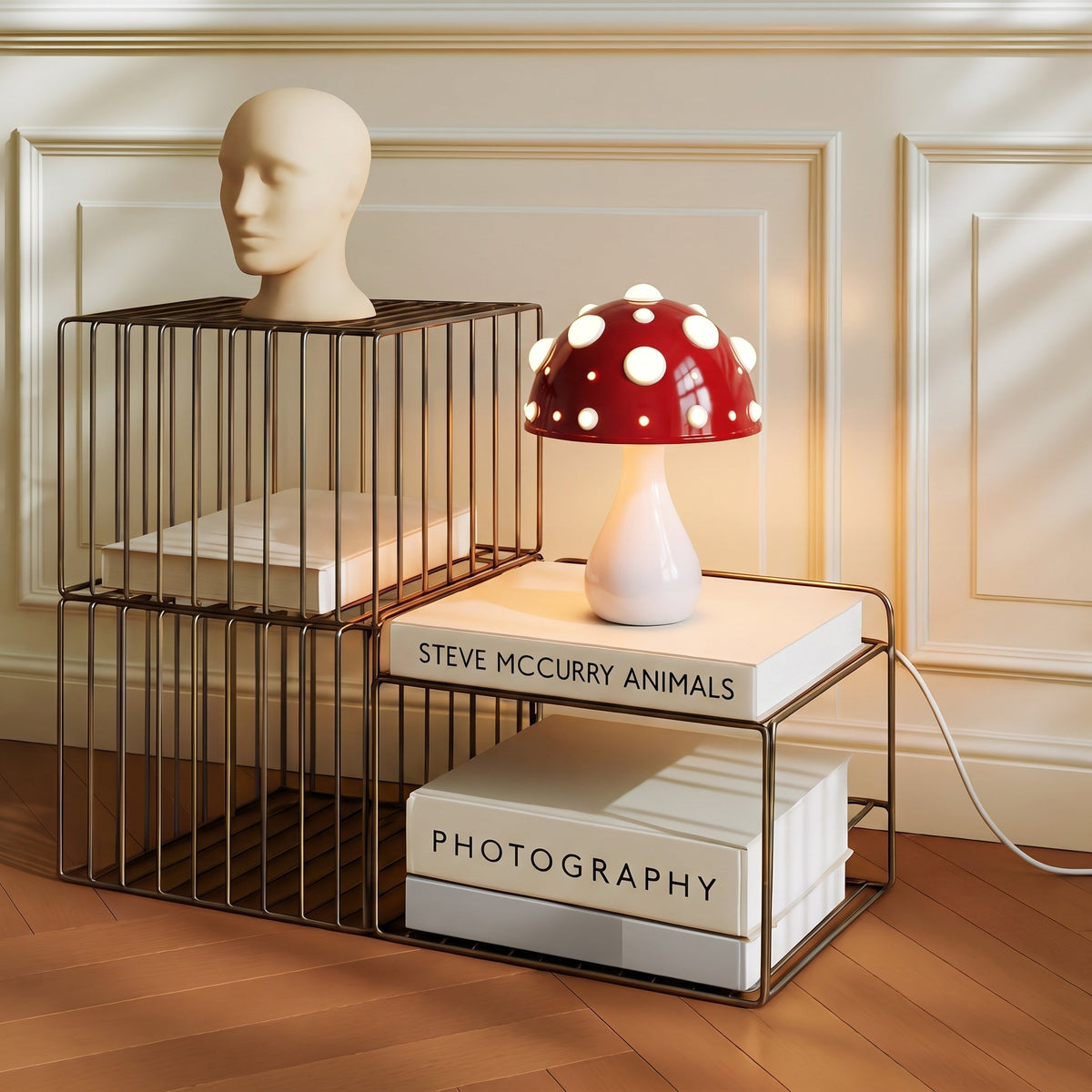 Pilz-Tischlampe - Modernes dimmbares Metalldesign