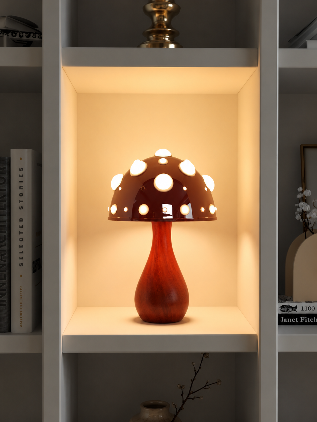Pilz-Tischlampe - Modernes dimmbares Metalldesign