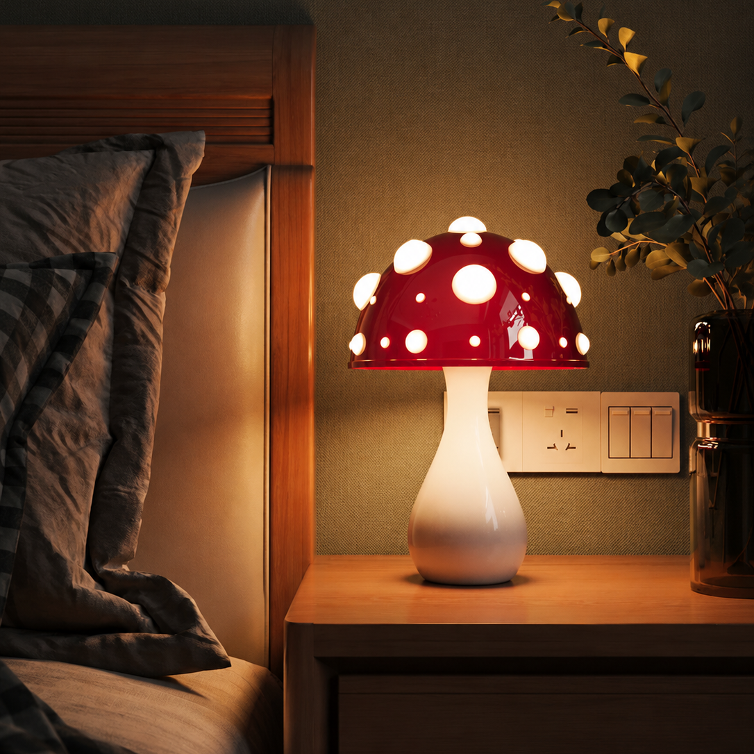 Pilz-Tischlampe - Modernes dimmbares Metalldesign