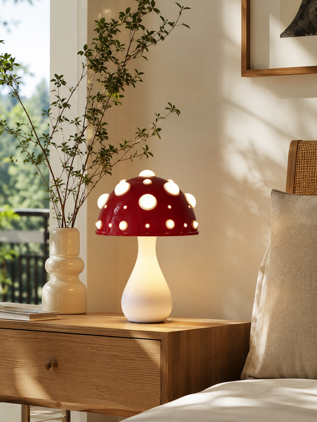 Pilz-Tischlampe - Modernes dimmbares Metalldesign