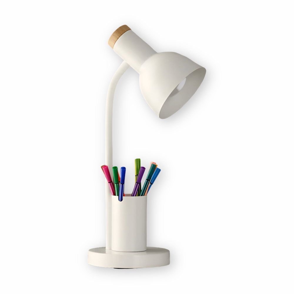 Cressida - Moderne LED-Tischlampe mit praktischem Stiftehalter für stilvolle und funktionale Beleuchtung